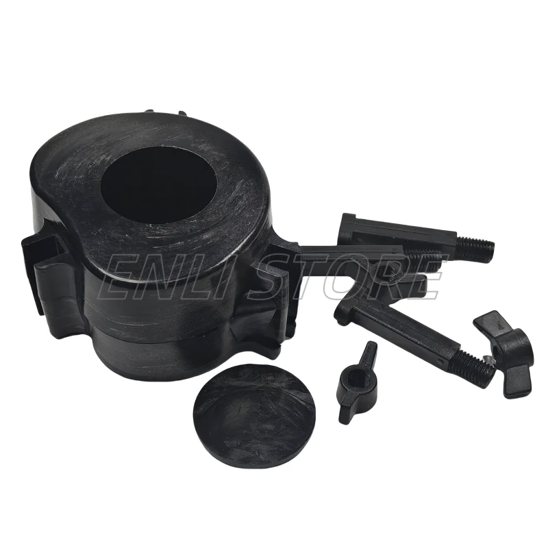 1 Pcs Polycarbon Denture Micro-wave Oven Flask Lab Black Plastic Press Compress Compressor Lab Equipment