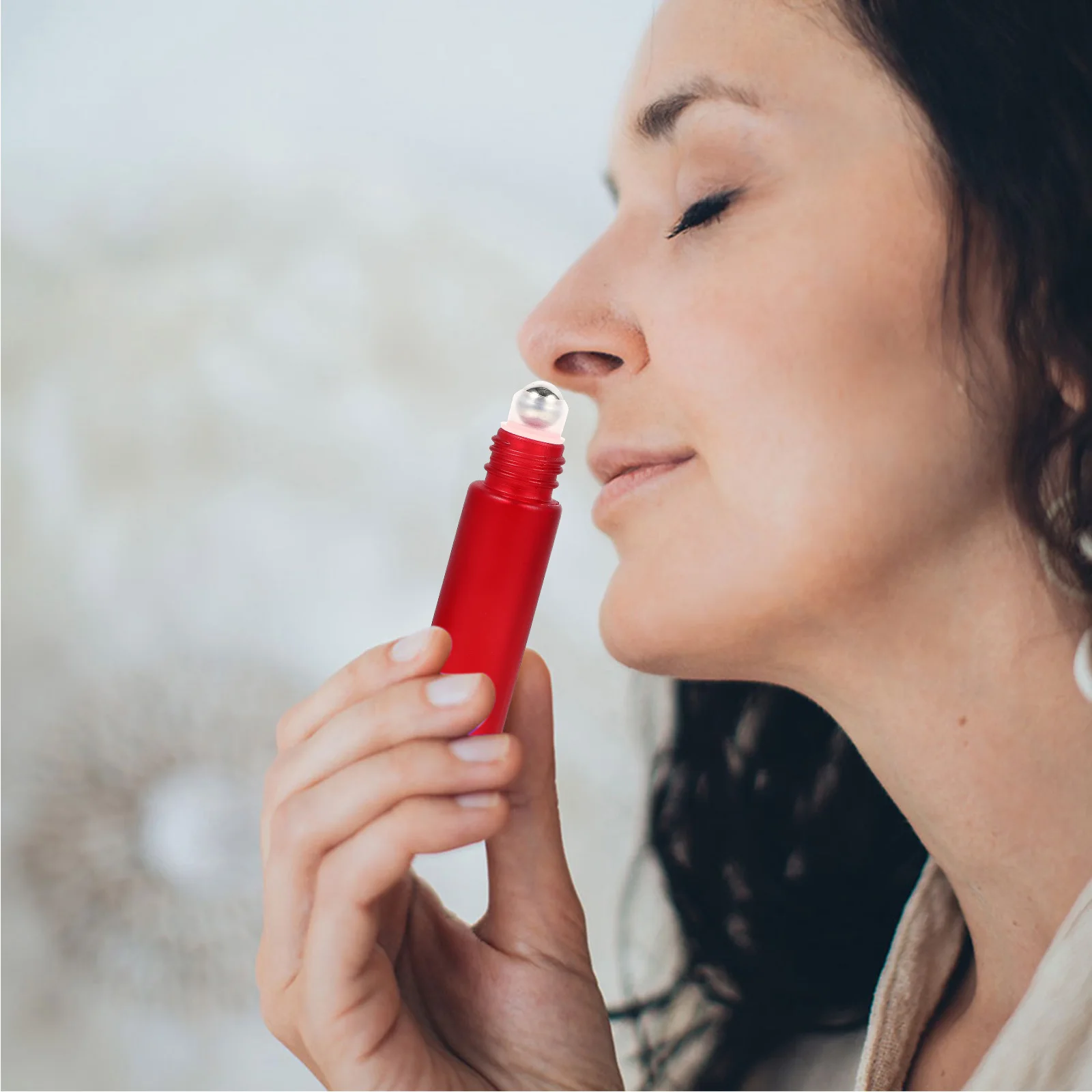 10 قطعة 10 مللي زجاجات كرة دوارة زجاجية حاويات متينة قابلة لإعادة الملء لفة على زجاجات حاوية كروية دوارة #2