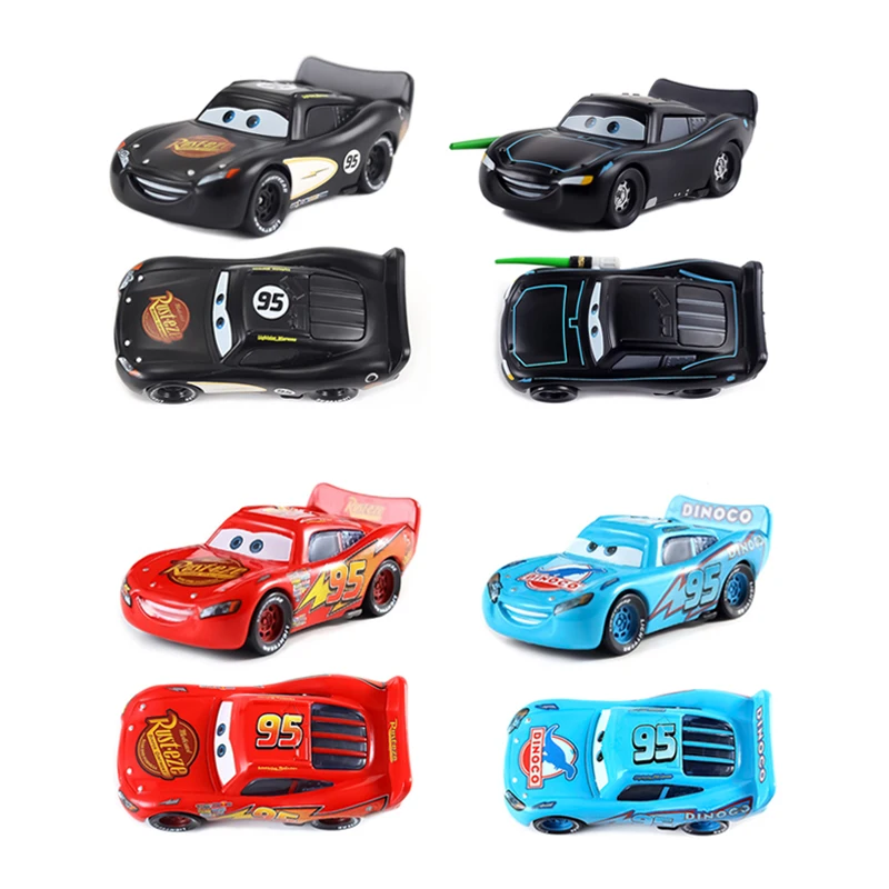 Cars Disney Pixar Racing 3 Anime Figures Sheriff Lightning McQueen Mater Toy Metal Alloy Model Car Children's Birthday Gifts Toy