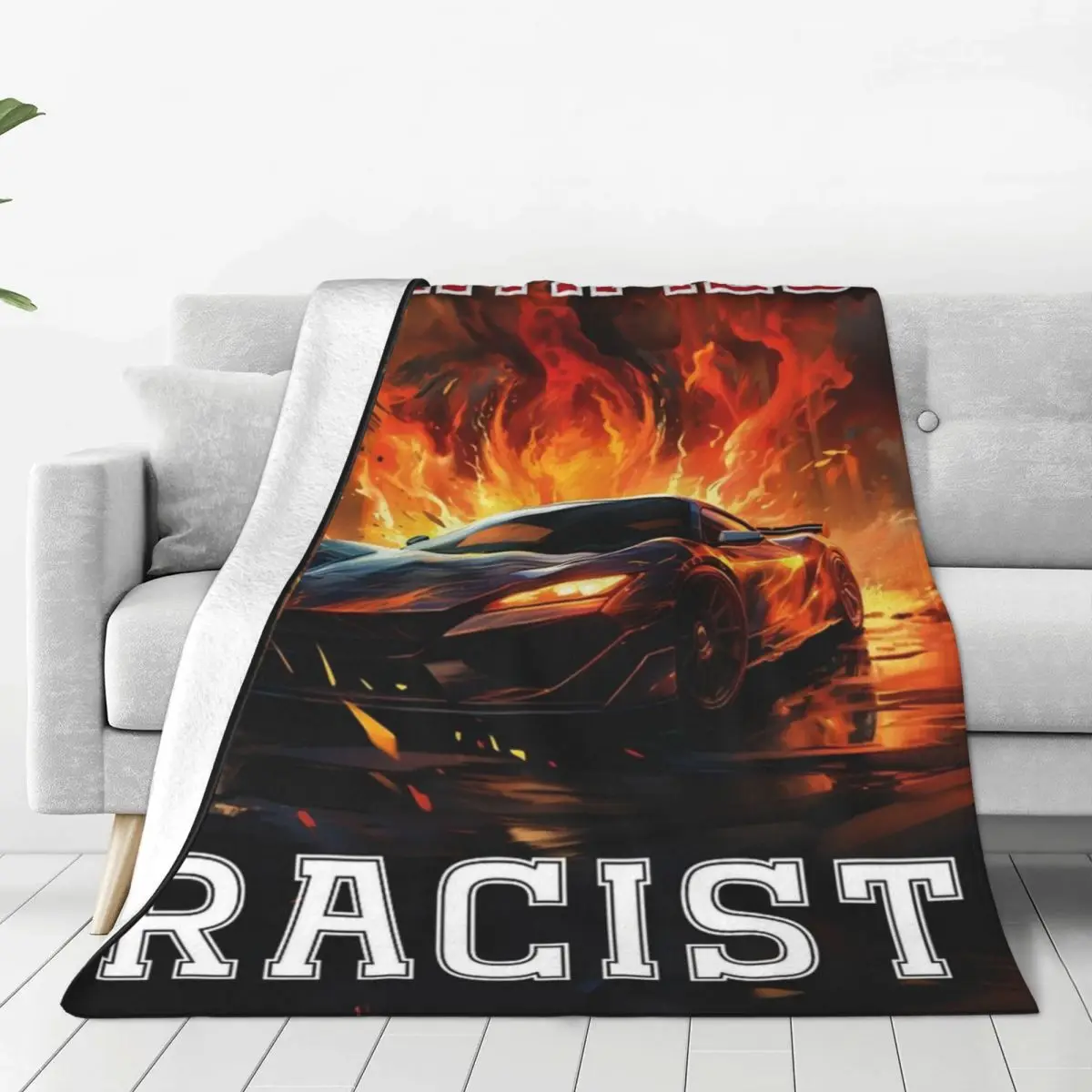 Certified Racist Original Merch Blankets Fleece Home Throw Blanket Cozy Lightweight Thin for Outdoor Bedspreads