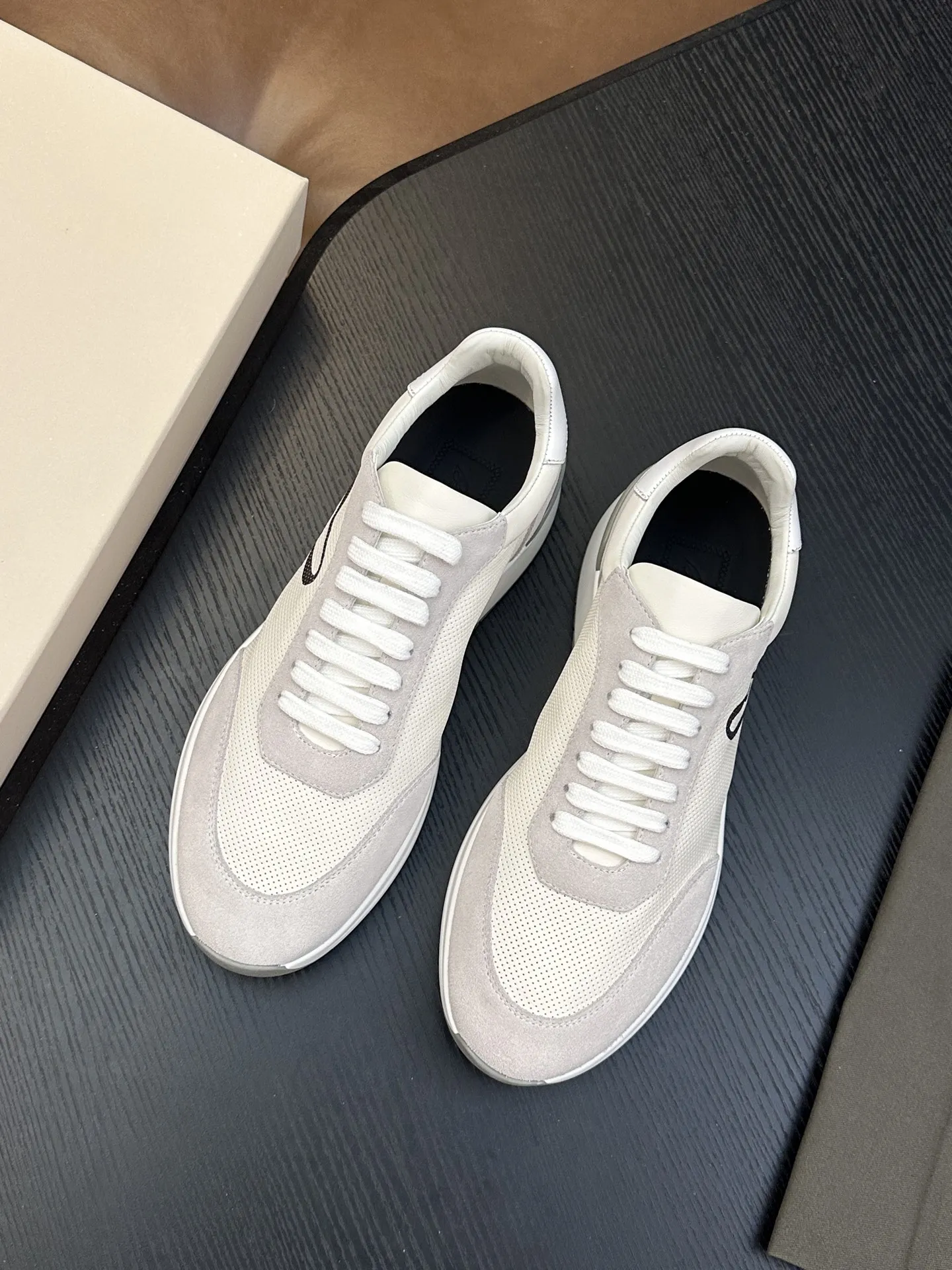 

BLSK CPRT Shoes Cowhide 2026 new Sneakers Sports breathable genuine leather printing high quality Men‘s European big size 38-46