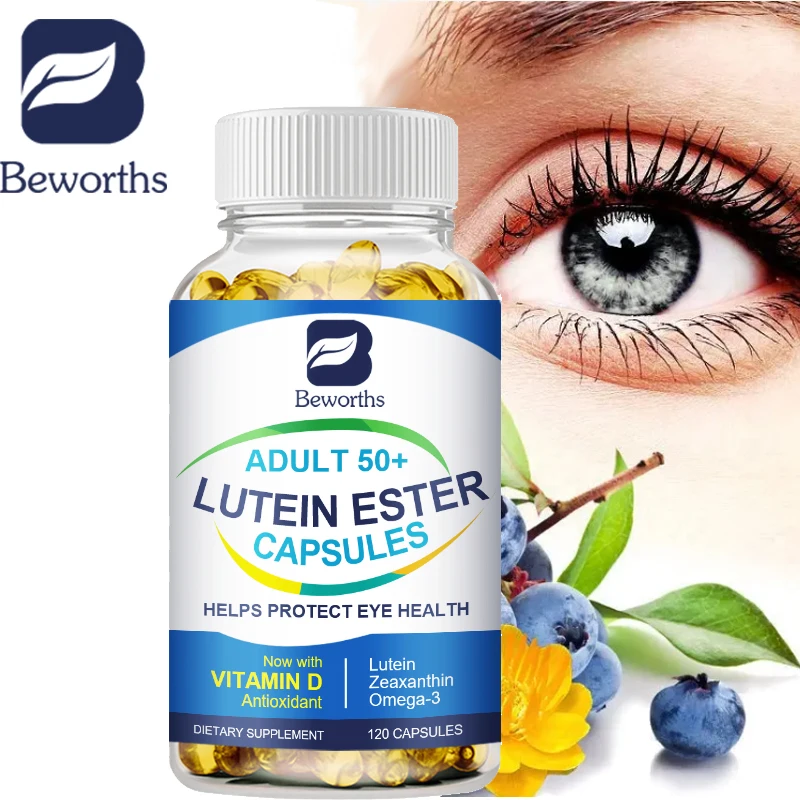 BEWORTHS Lutein Zeaxanthin Capsules Protect Eyes Relieve Blurred Vision and Eyes Fatigue Preventing Myopia Bright Eyes ﻿