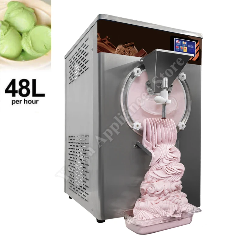 

Desktop Ice Cream Equipment 12L Adjustable Speed 48L/H Multifunctional Commercial Gelato Hard Serve Ice Cream Making Machine