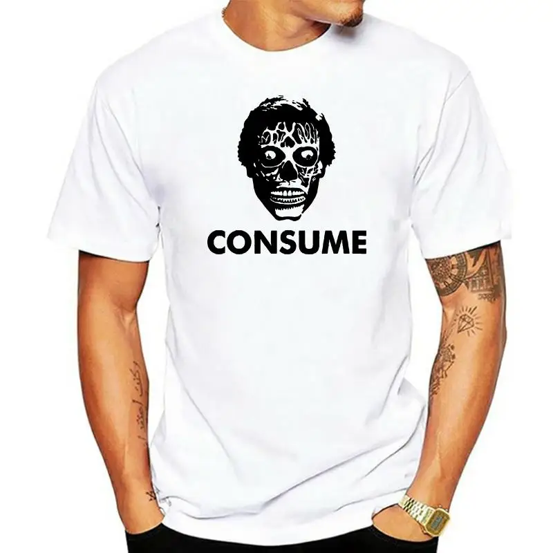 Consume They Live White T-shirt USA Size