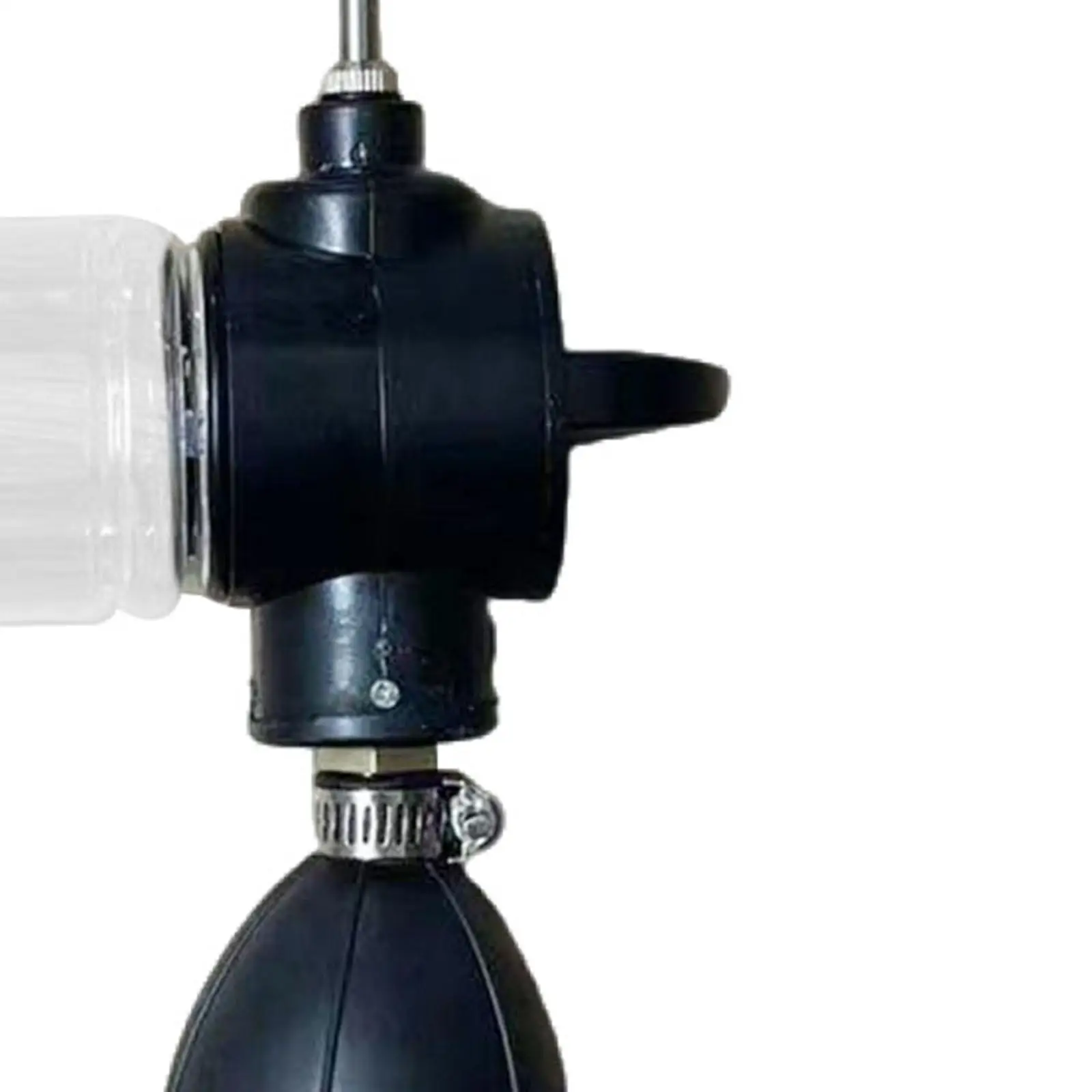 Handheld Bulb Duster Black Garden Spray Bottle Detachable Design for Indoor and Outdoor Insecticidal Powder