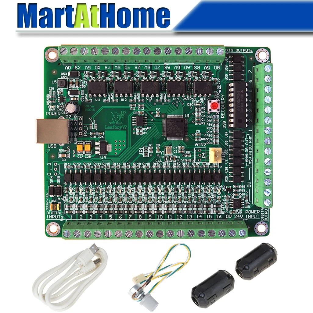 cartao de controle de movimento b akz250 usb3 npn khz optoacopladores de alta velocidade apoio mpg cnc 500 eixos mach3 usb breakout board 01