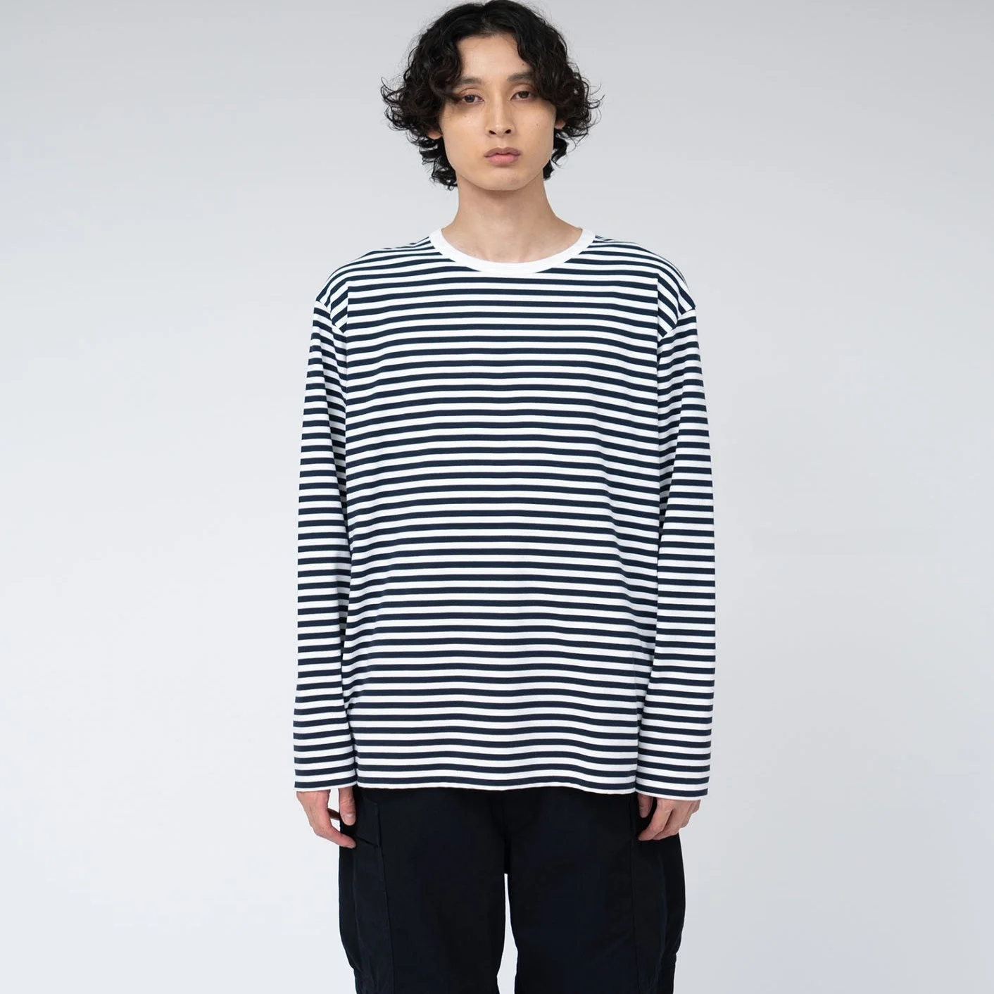 

Nanca Coolmax Stripe Jersey Tee Long Sve ex T-irt Cotton Breathable Casual round Ne Design for Youth