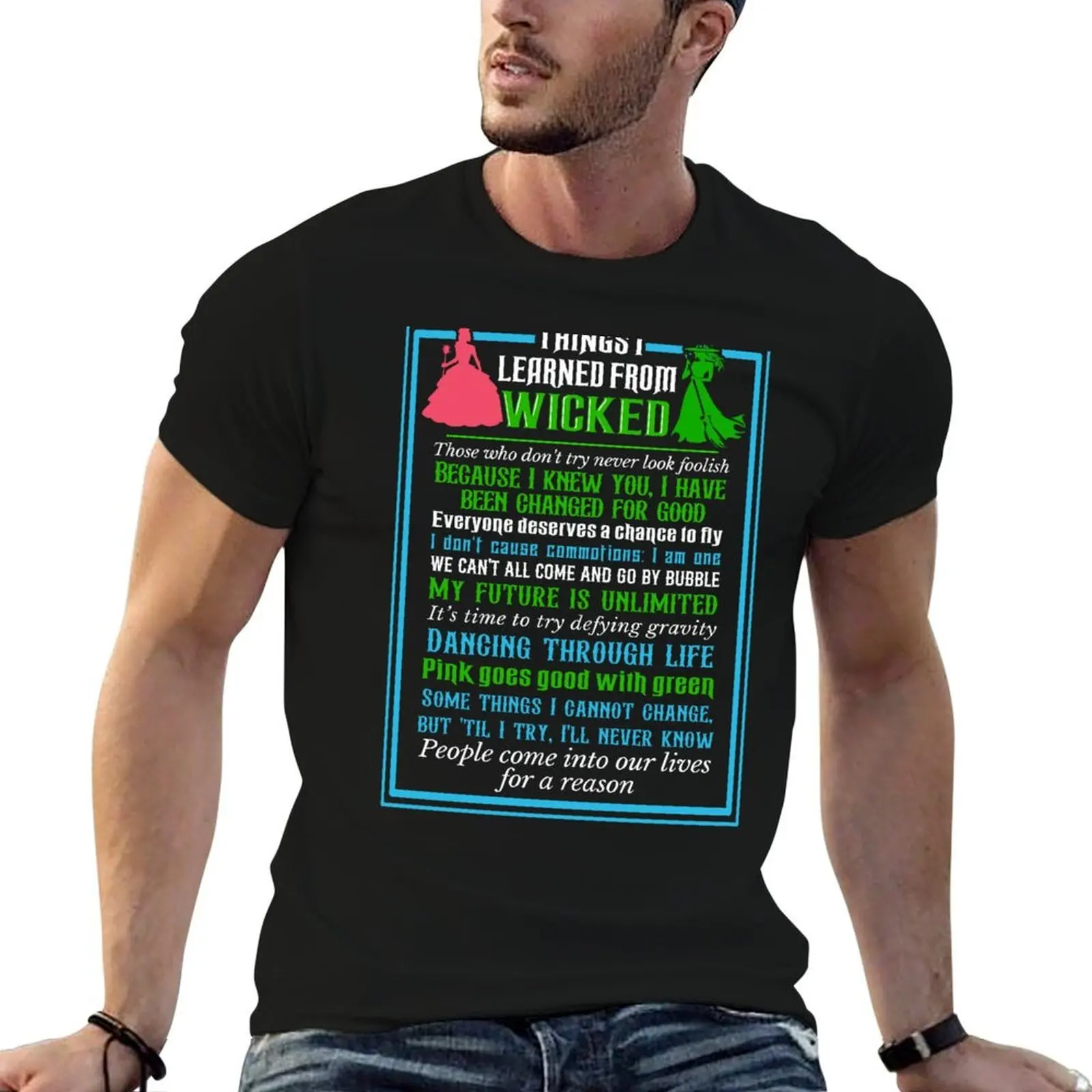 Things I Learned T-Shirt Sports Casual Short Sleeve Cotton Tee