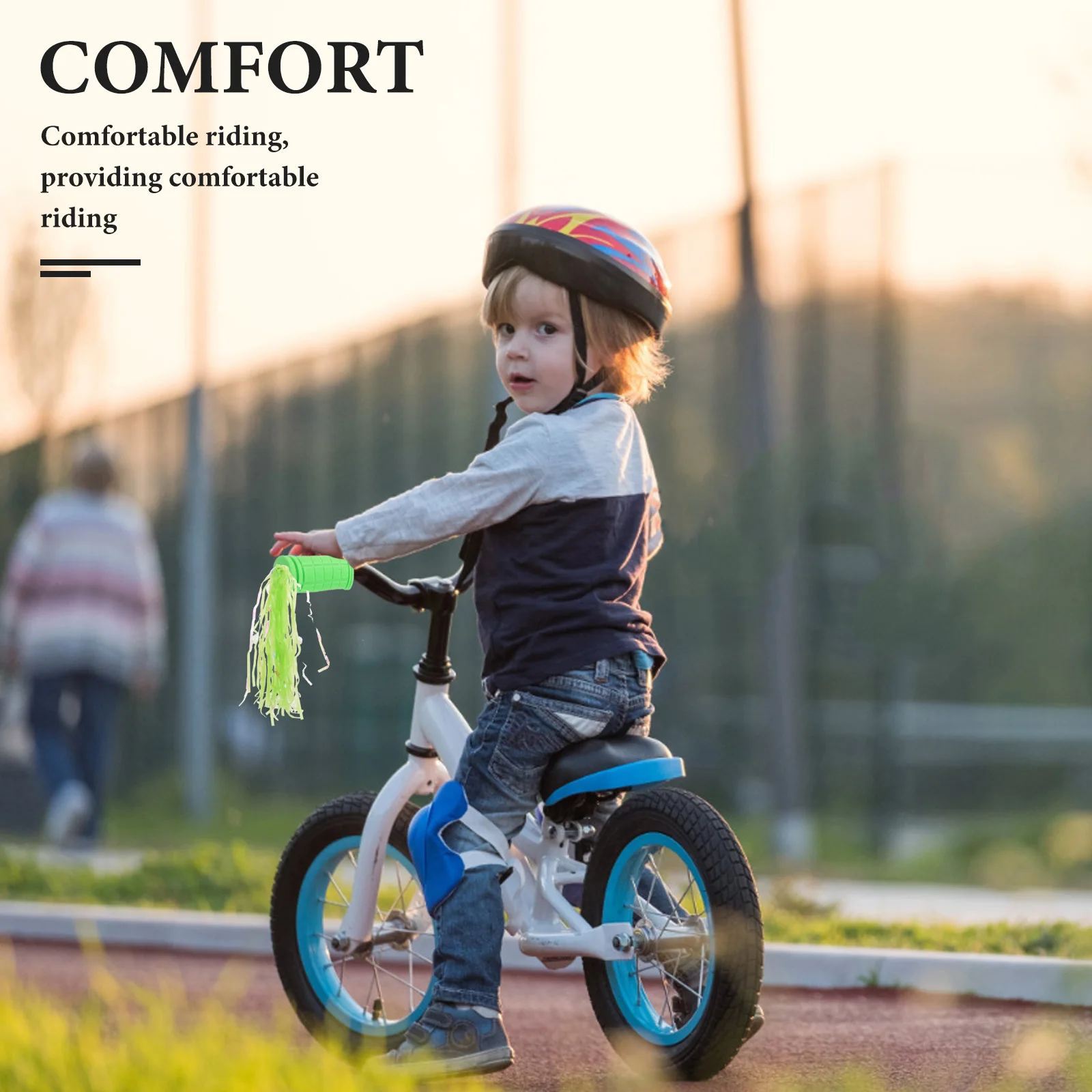 

Bicycle Basket Set Kids Bike Streamers Tassels Decoration Girls Front Stroller Bicycles Durable PE Material Comfortable Riding