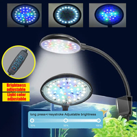 USB 5V Aquarium LED Lamp Fish Tank Light Decor Aquatic Plant Multiple Modes Dimmable Lightness Full Spectrum Mini Clip Light