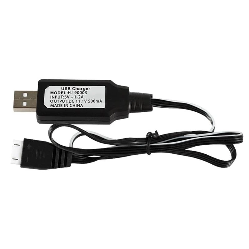 11.1V 4 핀 Lipo Liion USB 500ma 충전기 케이블 RC 모델 차량 항공기 배터리 범용 11.1V USB 충전기