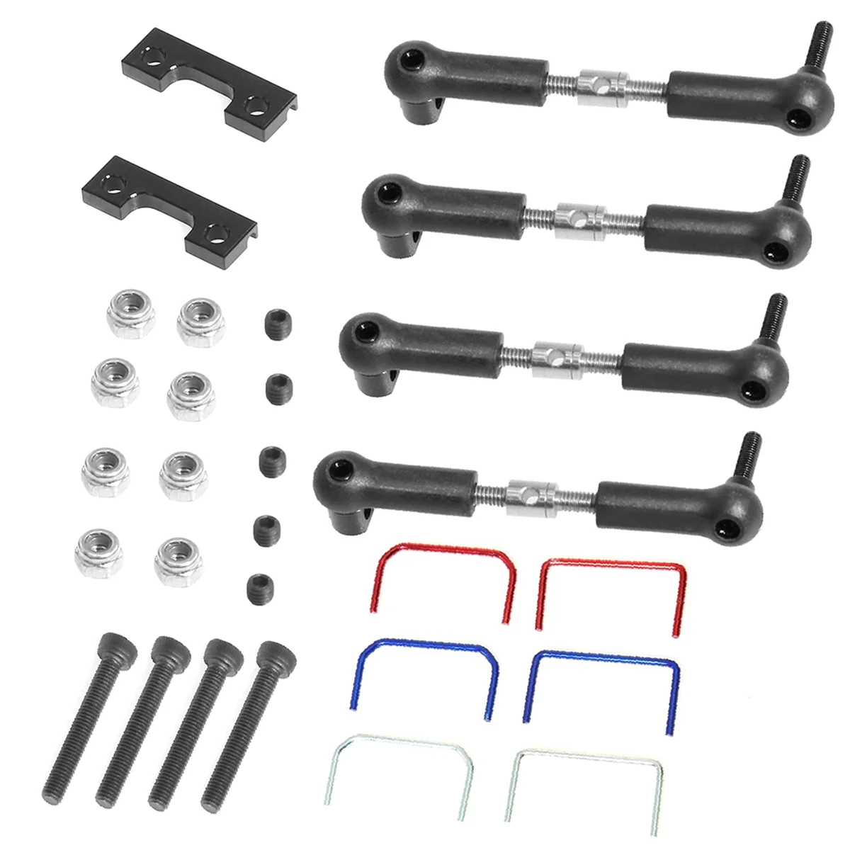 RC Car Front and Rear Anti-Roll Bar Kit for Traxxas 1/16 Revo,Slash RC Car Upgrades Parts