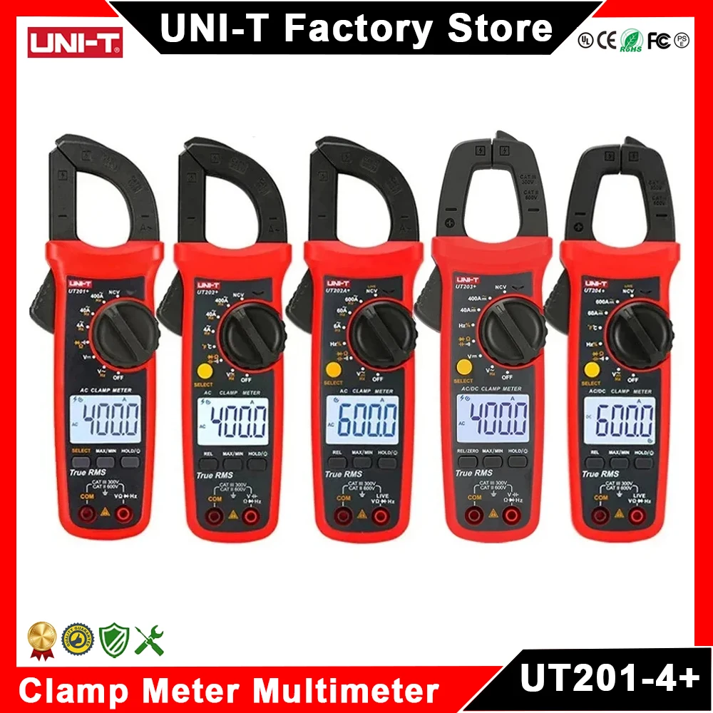 UNI-T Clamp Meter UT201 UT202 UT202A UT203 UT204 Plus Professional Digital Multimeter AC DC Current Pliers Ammeter Voltmeter