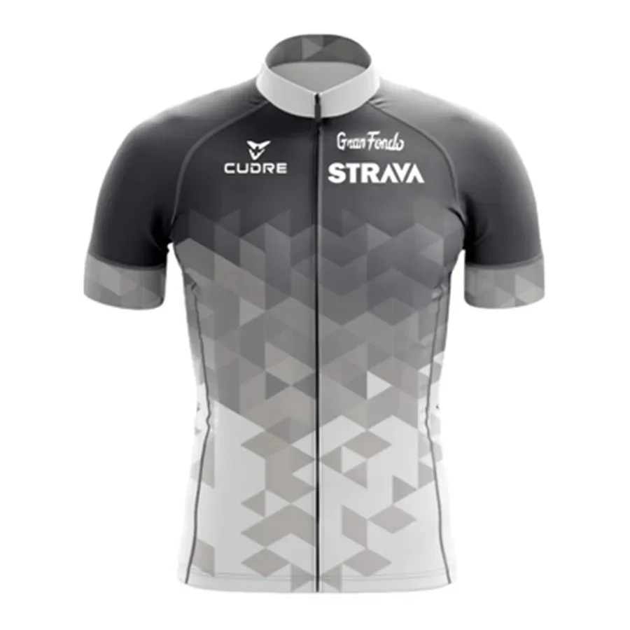 2024 Jersey Set Strava Zomer Korte Mouw Ademend Heren Mountainbike Jersey Set
