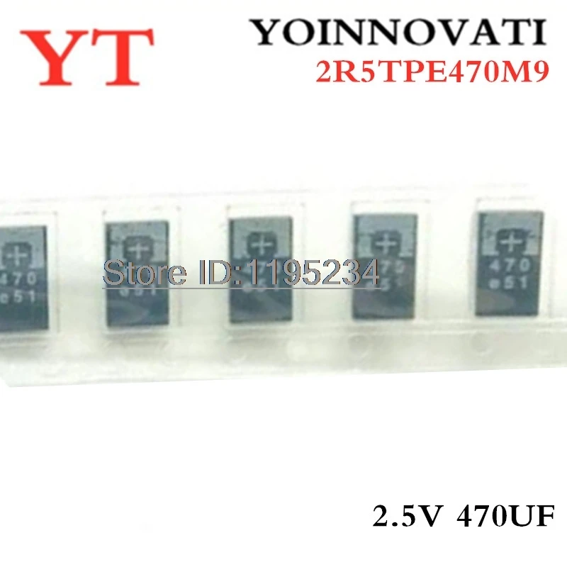 300pcs/lot 2R5TPE470M9 2.5V 470UF Best quality