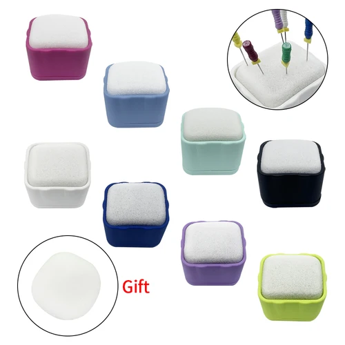 Imagen 2 del producto Archivador Endo Dental Autoclavable, soporte de bloque limpio, soporte de archivo de endodoncia, herramienta de limpieza de conducto radicular con esponja, instrumento de dentista