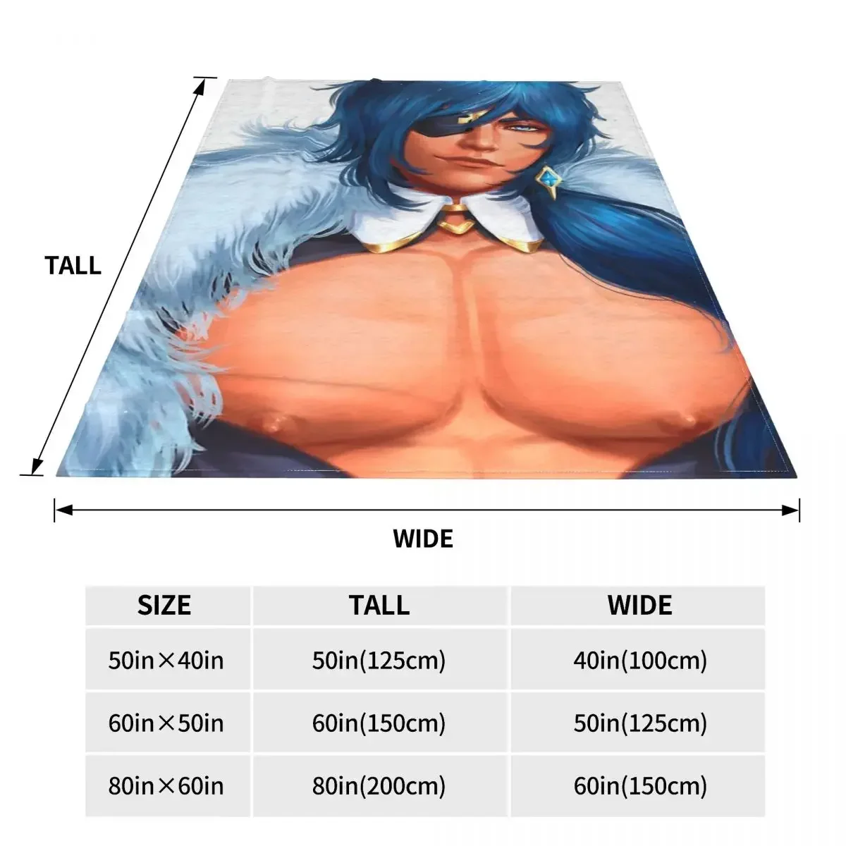 Sexy Kaeya Genshin Impact Blankets Anime Plush Throw Blanket Summer Air Conditioning Personalised Soft Warm Bedspreads