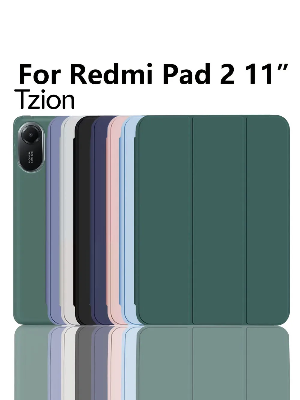 Tablet-Hülle für Xiaomi Pad 6 7 8 Pro 11 11.2 / Redmi Pad 2 SE 8.7 11 PU-Leder Flip Stand Smart Cover Weiche Silikon-Rückseite