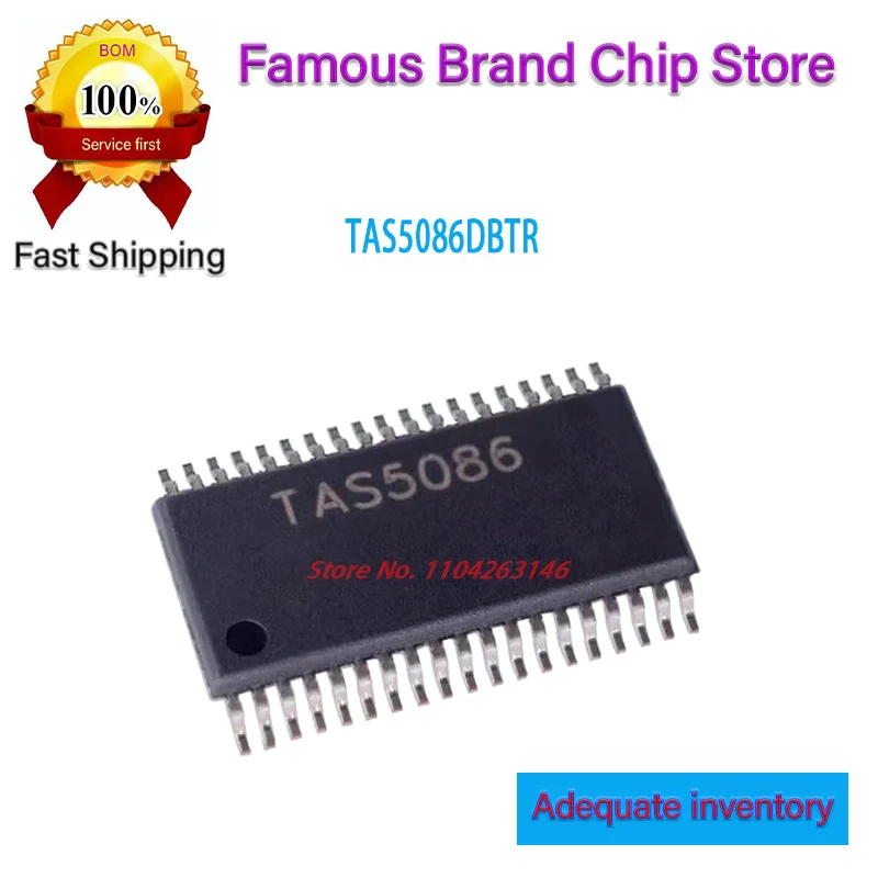 1-20PCS/TAS5086DBTR TAS5086  TSSOP38 NEW Original