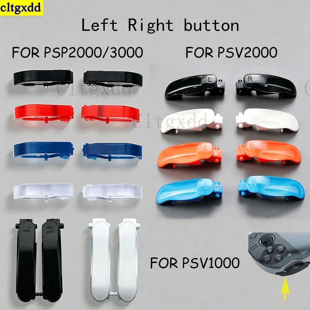 Cltgxdd 1 Pair Suitable for PSV1000/2000 PSP2000/3000 L/R Button PS Vita 1000 2000 Game Console Left and Right Trigger Button