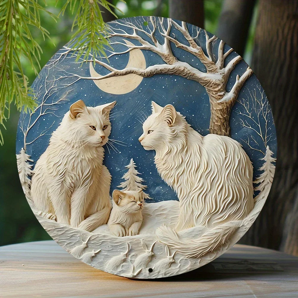 جولة معدن الألومنيوم تسجيل الفن اللوحة إكليل لوحات الزخرفية مدخل ديكور هدية قناع موضوع لشريط نادي ديكور جدران غرفة المنزل #5