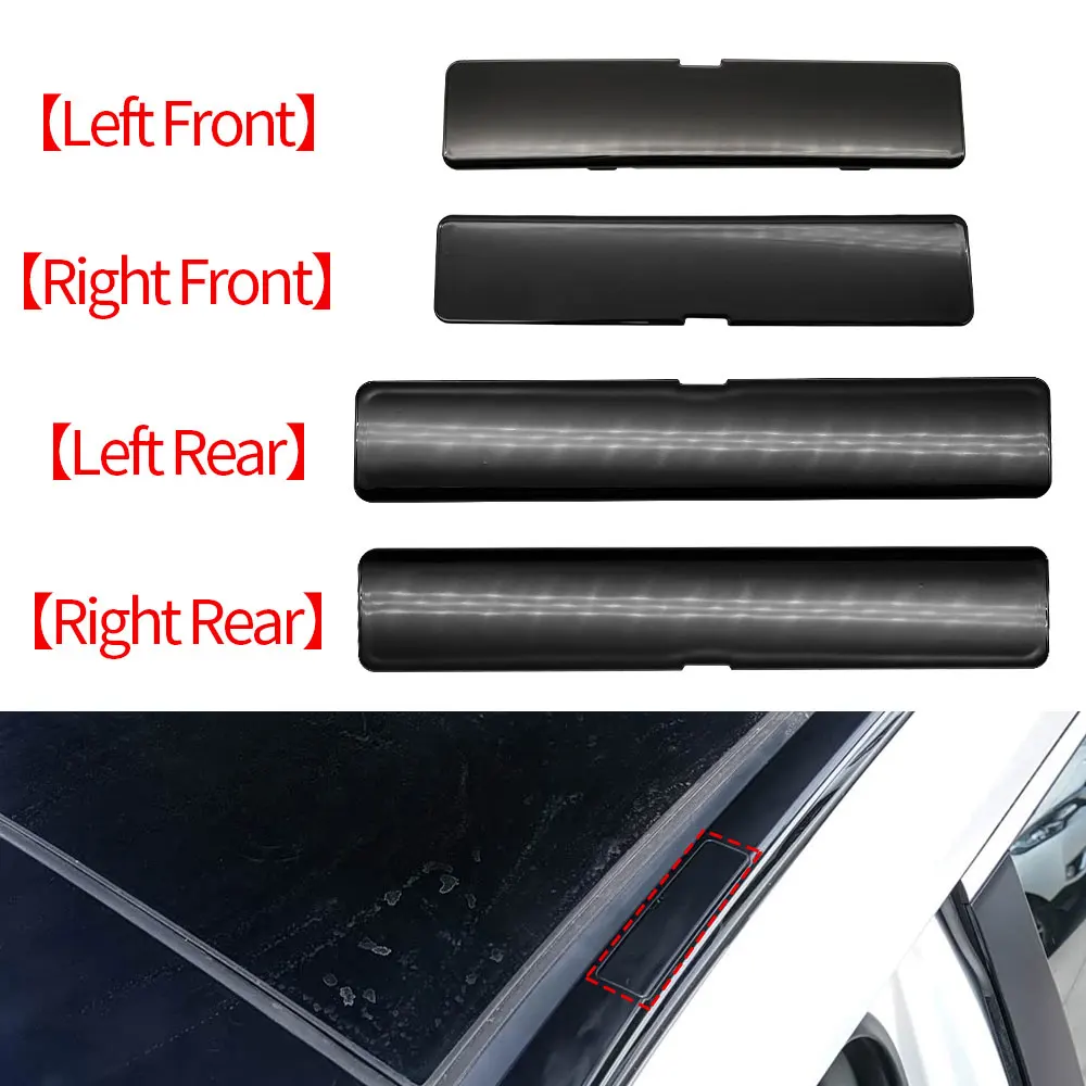 For Toyota RAV4 XA50 Car Roof Rail Racks Cap Cover Shell Roof Side Garnish Lid Roof Luggage Rack Cover Plate Accessory 2019-2025
