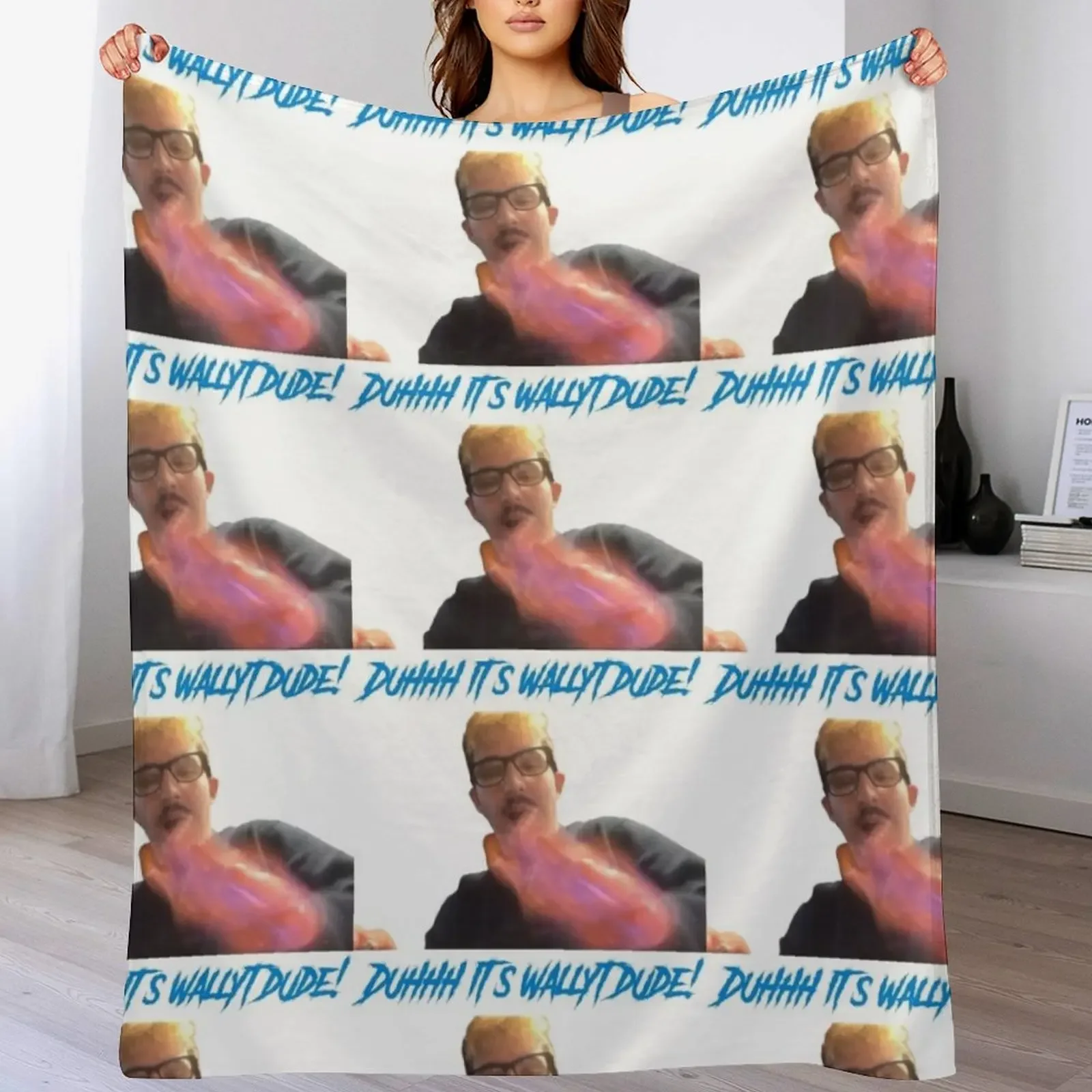 

New its wallyt dude! Throw Blanket Bed linens funny gift Sleeping Bag Baby Blankets