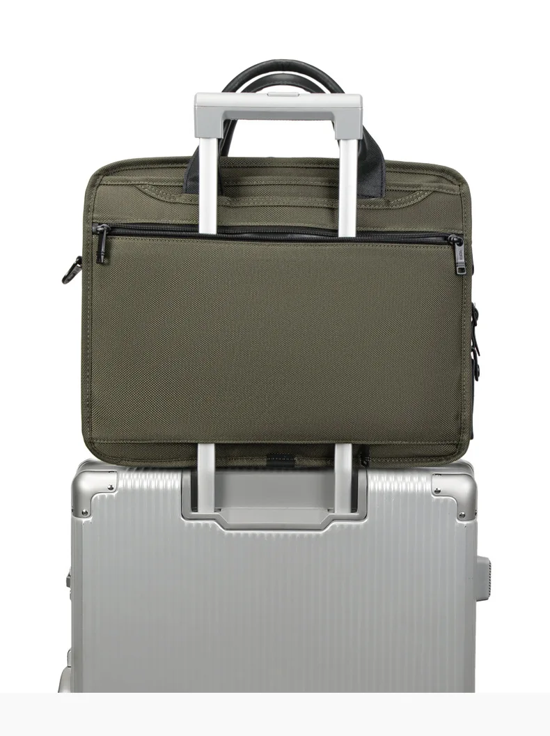Valigetta per laptop a spalla sottile serie Alpha 3 in nylon balistico Borsa da uomo di alta qualità, valigetta da lavoro ad alta capacità