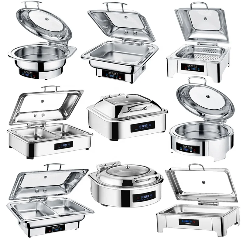 1pcs Electric chafing dish food warmer hotel supplies buffet equipment food display container