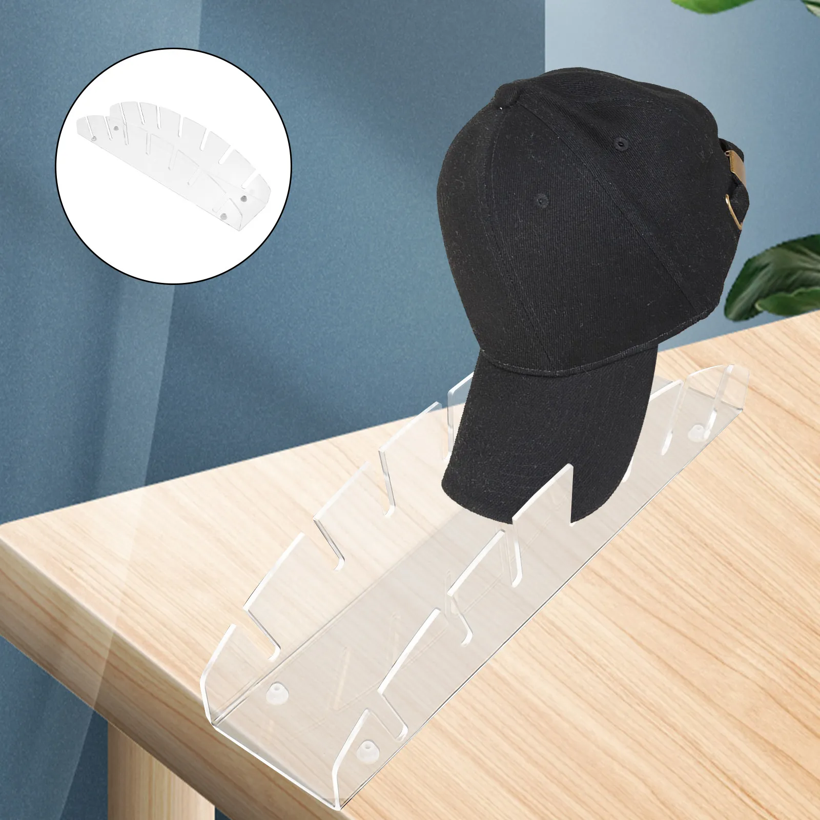 Acrylic Hat Stand Portable Desktop Organizer for Hats – Compact, Stylish & Durable Home/Shop Display Rack