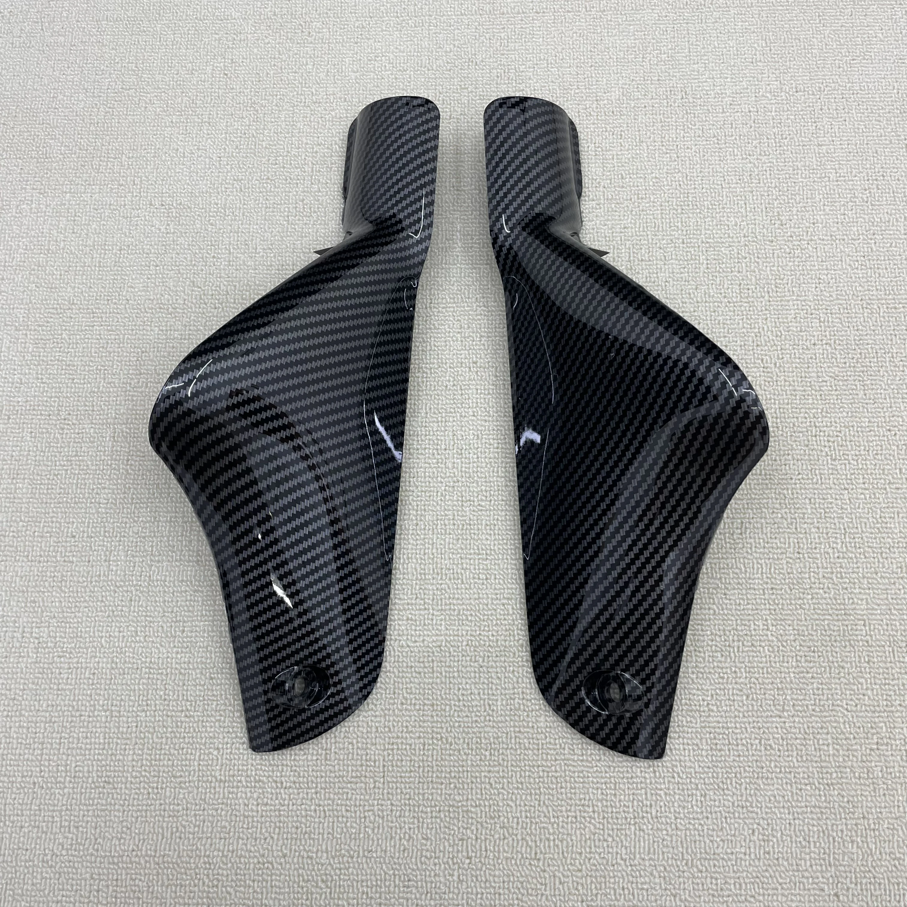 دراجة نارية هدية كاواساكي نينجا ZX6R 636 2000 2001 2002 ألياف الكربون الطلاء ألياف الكربون الطلاء الأمامي واقي الطين #6