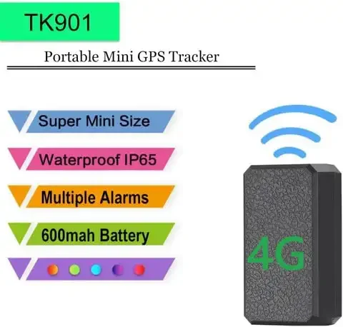HOT worldwide TKSTAR Handheld Portable Mini 2G 4G TK901 GPS Tracker for car rv truck Eetc. Free Online Tracking on PC and APP