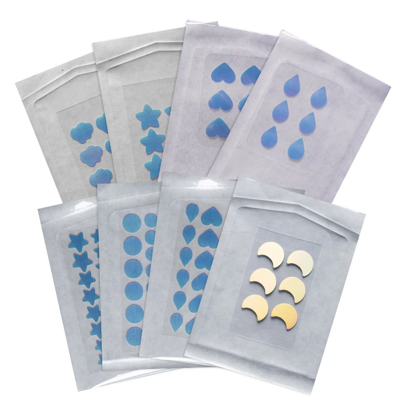 Star Pimple Patch Acne Colorful Invisible Acne Removal Skin Care Stickers Y2K Originality Concealer Face Spot Beauty Makeup Tool