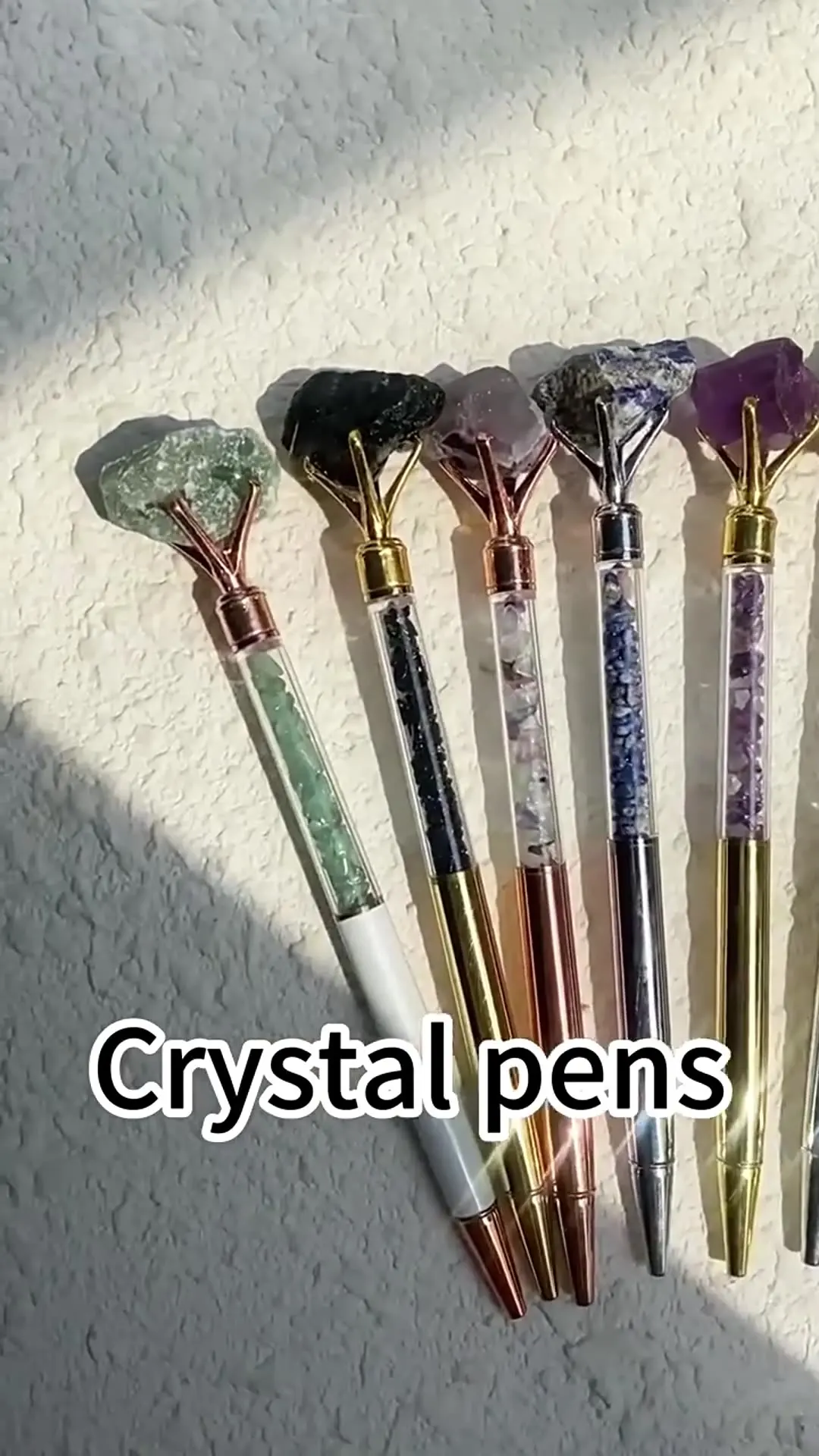 2025 Metal Office School Stationery Office Supply Luxury Spinning Diamond Rose Gold Wedding Ballpoint Pen