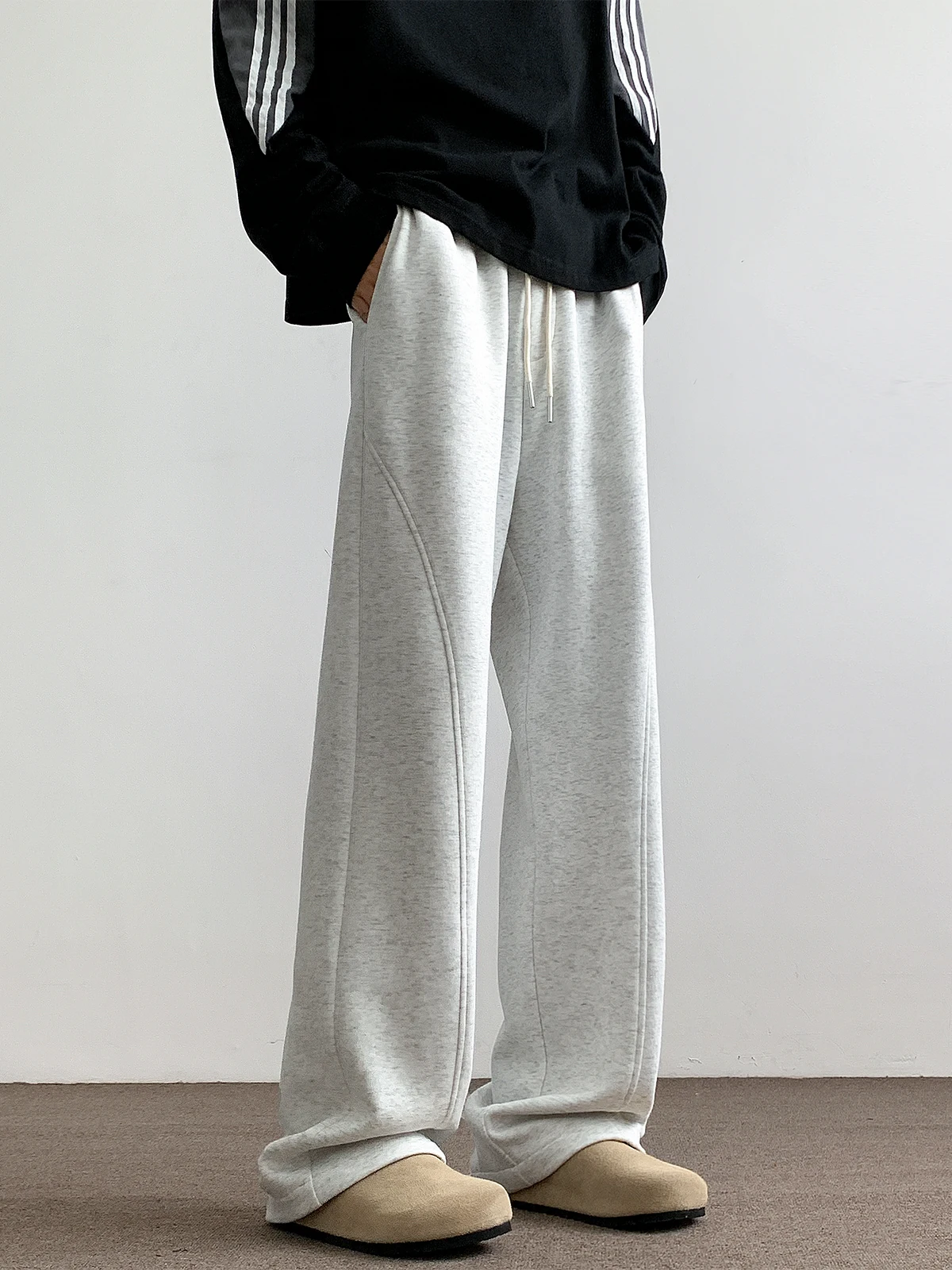 

American Sle Men's Spor Knife Sweatpants Loose Straight Leg ey Floral Spor Trousers Casual Pants for Teens