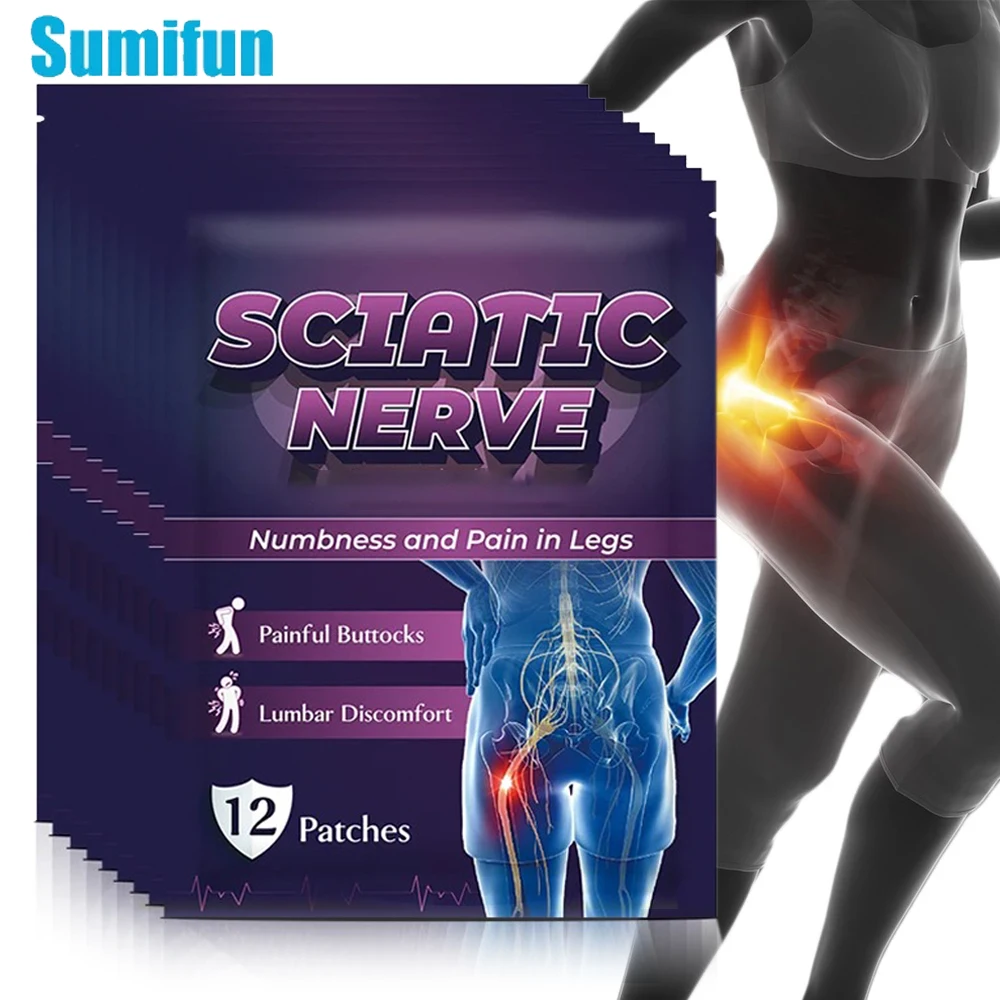 

12-24 шт. Sumifun бедра сустав растяжение связок здоровый уход наклейка для подколенных сухожилий и паха лучшие пластыри, ишиаса, четырехмястные растяжения мышц