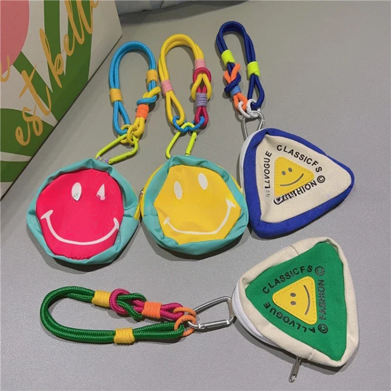 هدية عيد الميلاد لطيف الكرتون مضحك مثلث محفظة نسائية للعملات المعدنية الهاتف قصيرة الحبل حزام الهاتف سوار مكافحة خسر الحبل مجوهرات امرأة #5