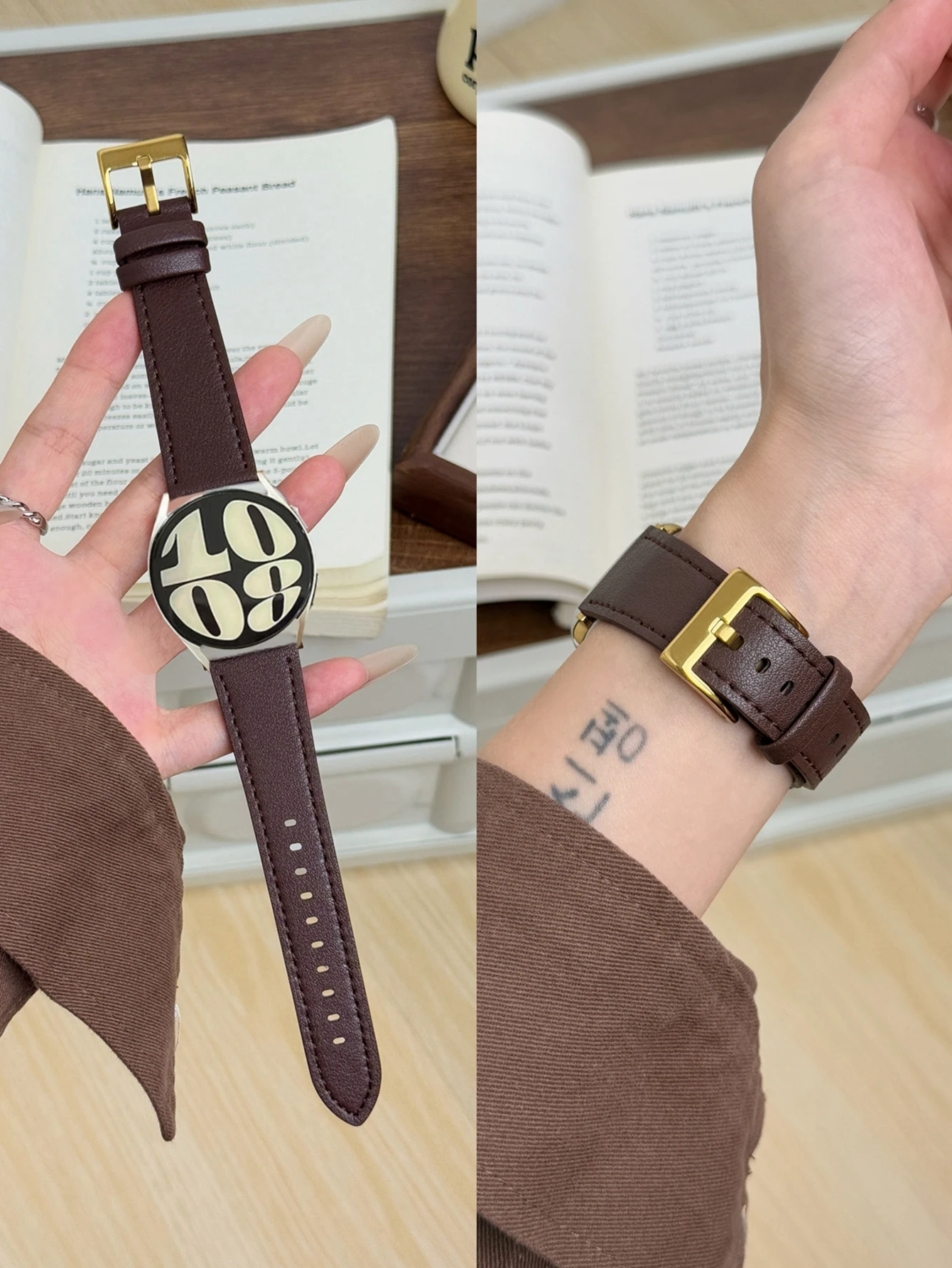 Leather Loop band For Samsung Galaxy Watch 7 FE 5 Pro 4 6 classic 44mm 40mm sport bracelet correa Galaxy Watch 7 Strap