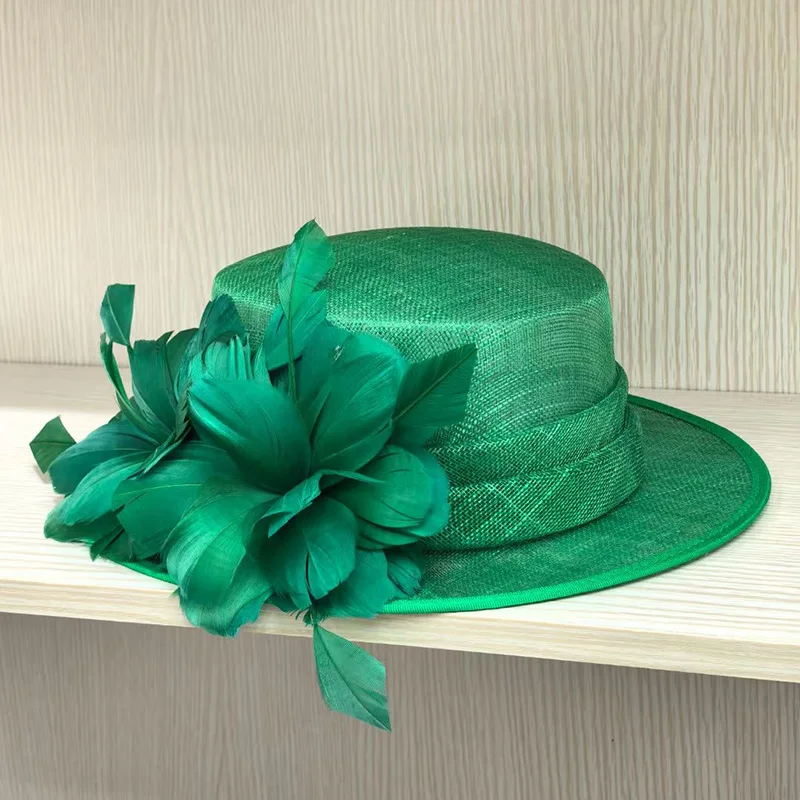 Spring Summer Fashion Linen Material Fisherman Bucket Hat For Women Bow Decoration Flat Top Fedora Hat Elegant Quality Sun Hat