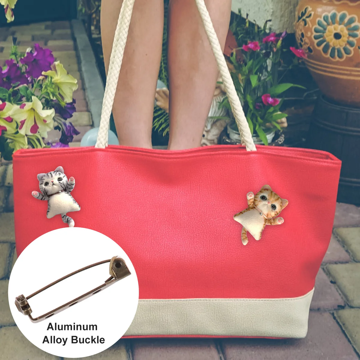 

Wool Felt Brooch Kit Handmade Cat Pattern DIY Material Package for Adults Creative Gift Orange Kitten Felting Craft