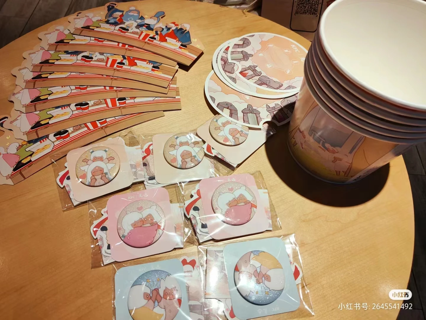 In Stock KFC X Sky:Children of Light Collaboration Badge Bucket Photo Stick Limited Edition Alef Teth Daleth Lamel Caleb Winfred