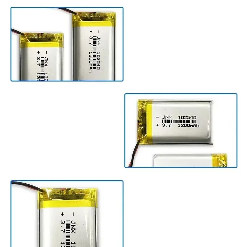 3.7V 102540 Lipo Battery 1200mAh Li-polymer Lithium Batteries for Gps Locator Mp3/Mp4 Medical Beauty Equipment Rechargeable Cell