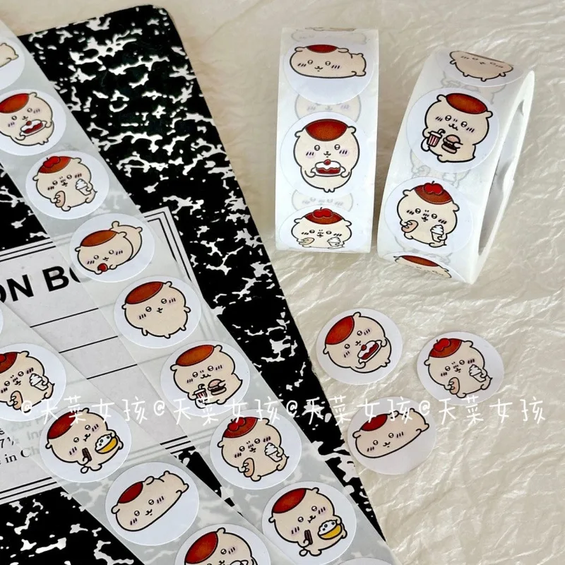 Chiikawa Chestnut Bun Roll Stickers Ins Style Journal Sealing Tape, Popular Student Stationery Decor - view 3