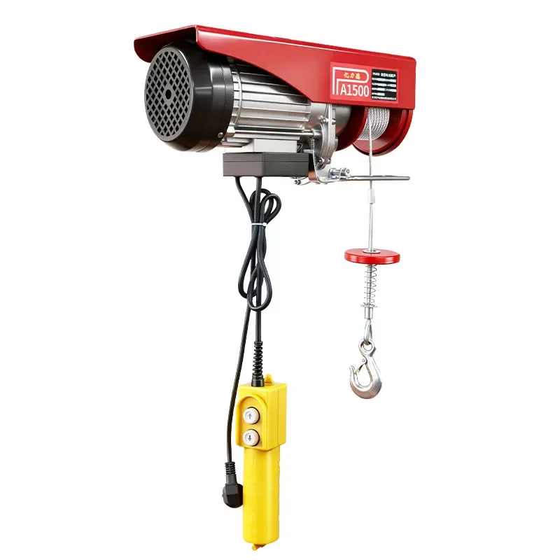 Micro Electric 220V Crane, Household Small Lifting and Hoisting Machine, 1-ton Crane, Portable Winch