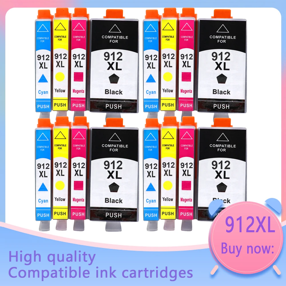 HP OfficeJet 8010 8012 8013 8014 8015 프린터용 912 카트리지, HP 912xl, HP OfficeJet 8024, 8025 8026, 8028, 8035, 8017, 8018, 8020, 8022, 8023