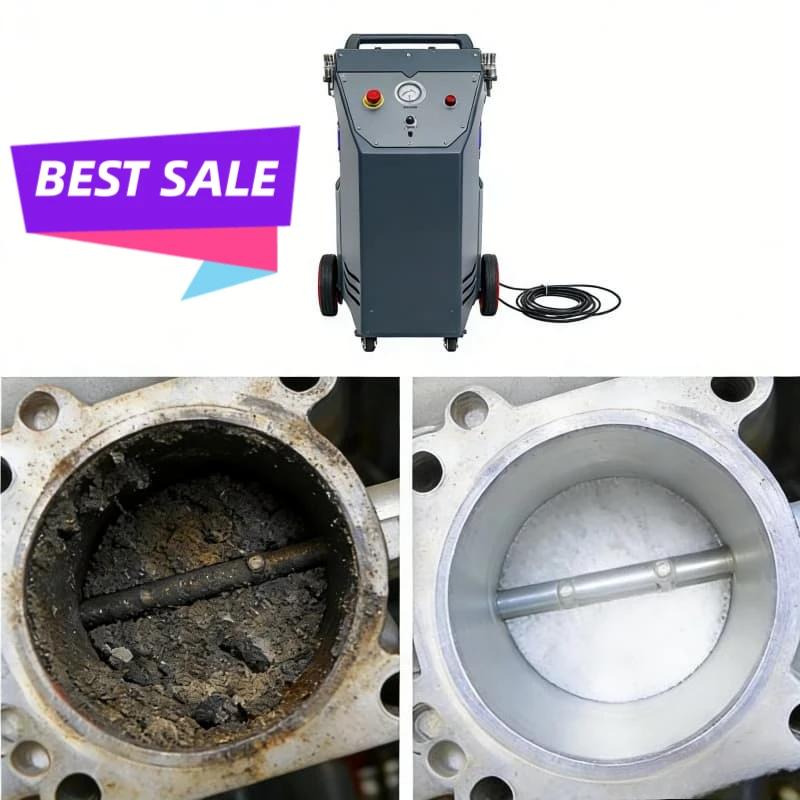 Dry Ice Cleaner Blasting Machine Industrial Portable Engine Parts Cleaning Carbon Removal Intake Manifold Degreasing Customized