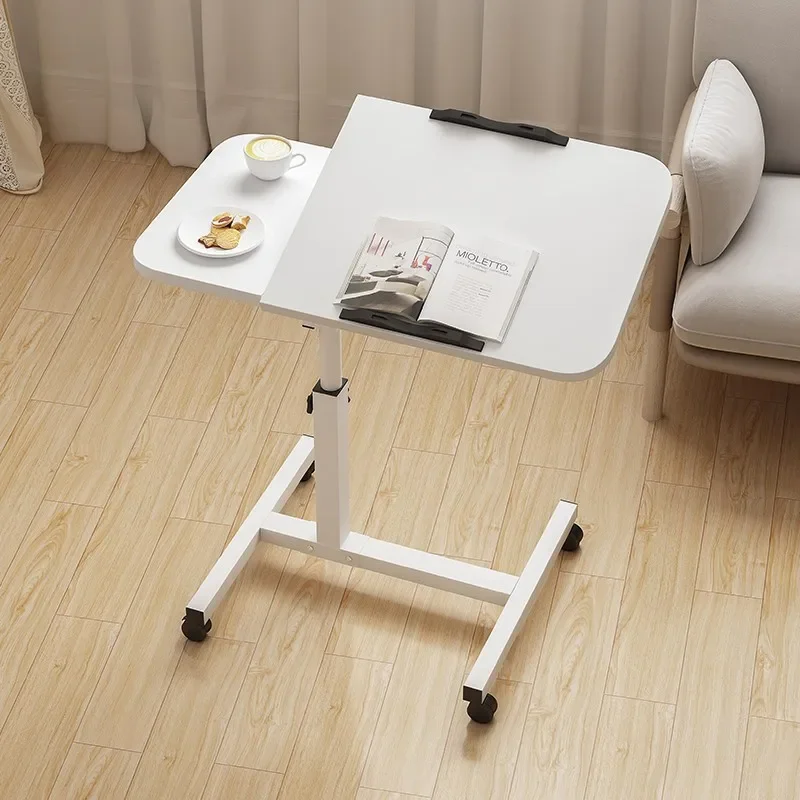 Mobile lifting bedside table Laptop computer table Standing office Lifting speech table