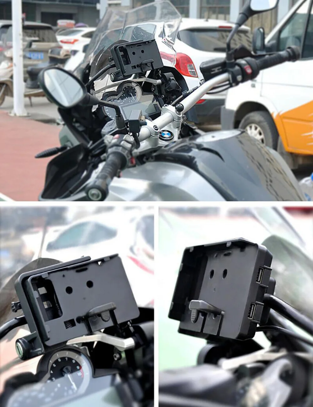 

Navigation Support Bracket Phone Charger Usb Holder 12MM/16MM/22MM Roll Bar for BMW ADV Honda Africa Twin CRF1000L 2016