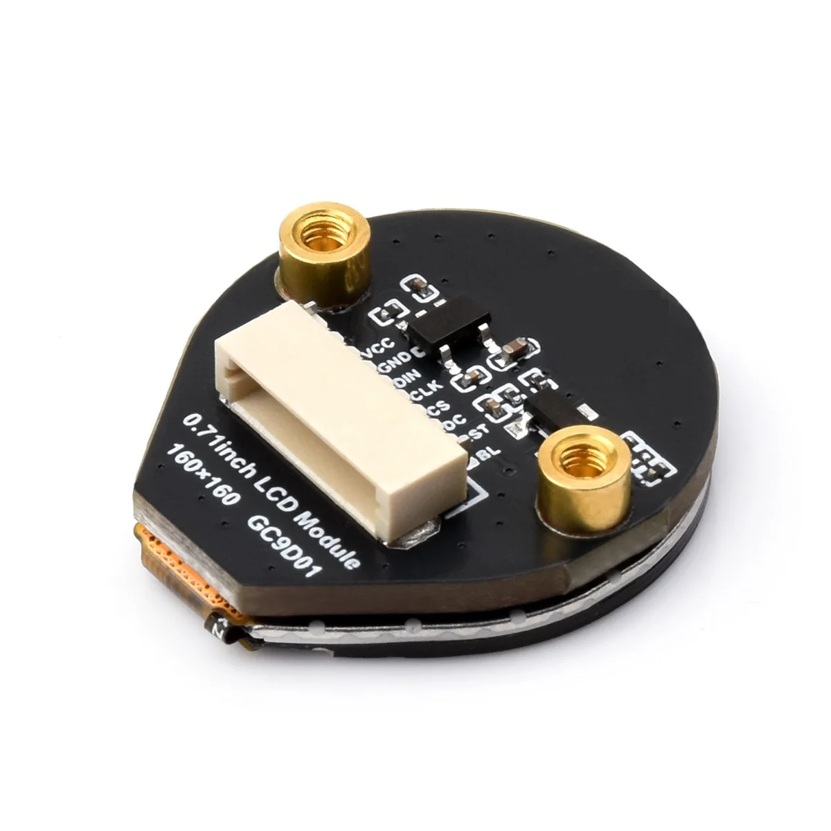 Interface SPI de display LCD colorido IPS redondo de 0,71 polegadas