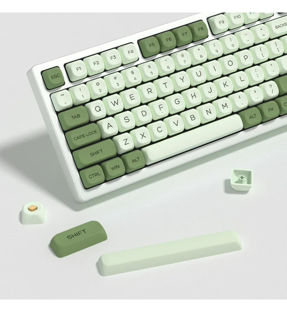 Keycap Personalized Matcha Keycap Full Set PBT Sublimation Mechanical Keyboard Ball Cap KOA Cross Shaft 60/87/104/108